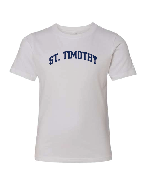 St. Timothy Unisex Youth Short-Sleeve T-Shirt (White)